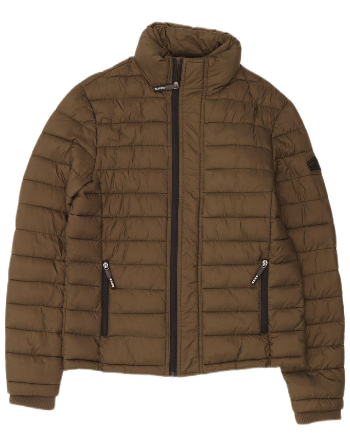 Giacca imbottita da uomo Superdry UK 38 nylon kaki medio