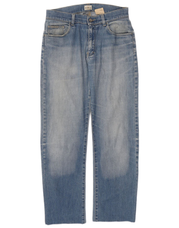 CALVIN KLEIN Jeans Cropped Uomo W30 L29 Blu Cotone