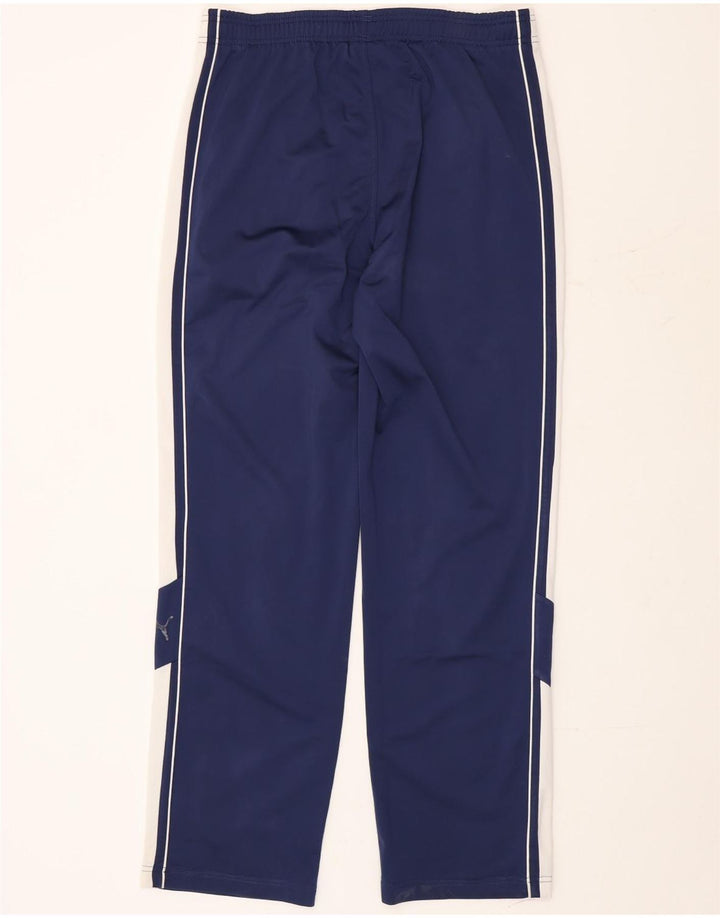 Pantaloni da tuta da uomo Puma Large in poliestere color block blu navy