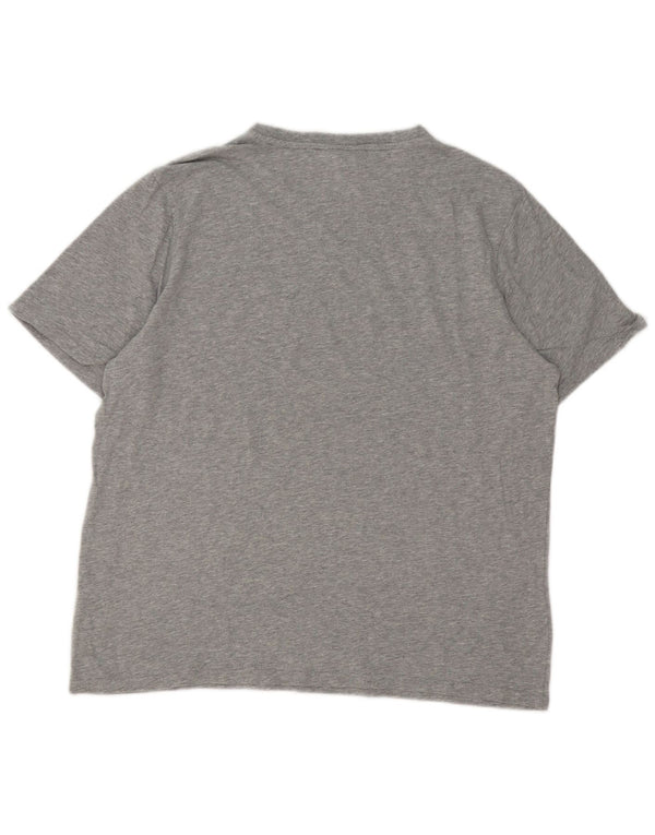 T-shirt da uomo Fila Top Large in cotone chiazzato grigio