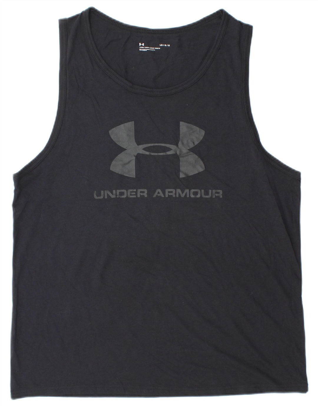 Canotta grafica da uomo Under Armour grande nera