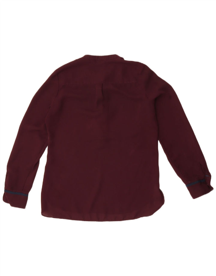 Camicetta a maniche lunghe da donna Tommy Hilfiger Top US 4 Small Bordeaux Poliestere