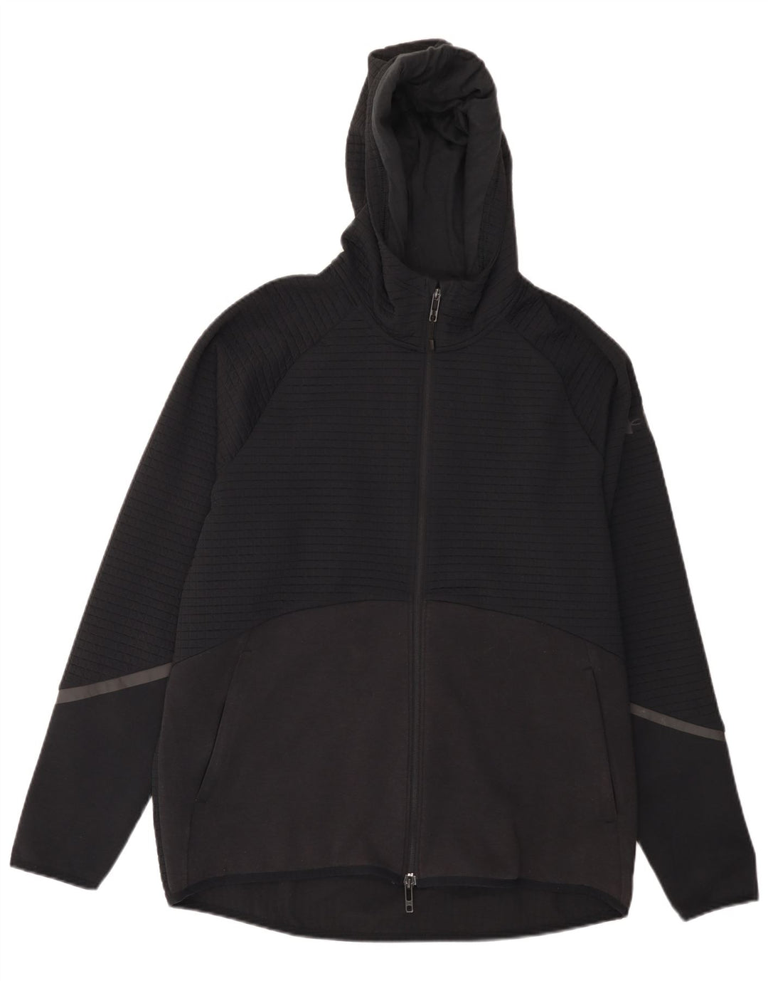 Felpa con cappuccio e zip da uomo Under Armour grande poliestere nero
