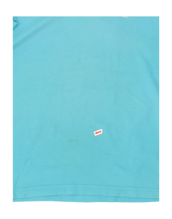 NIKE Womens Dri Fit Polo Shirt UK 14/16 Large Blue | Vintage Nike | Thrift | Second-Hand Nike | Used Clothing | Messina Hembry 
