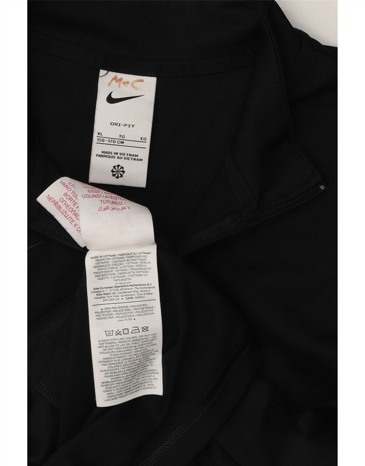Giacca da tuta da ragazzo Nike Dri Fit Top 13-14 anni XL poliestere nero