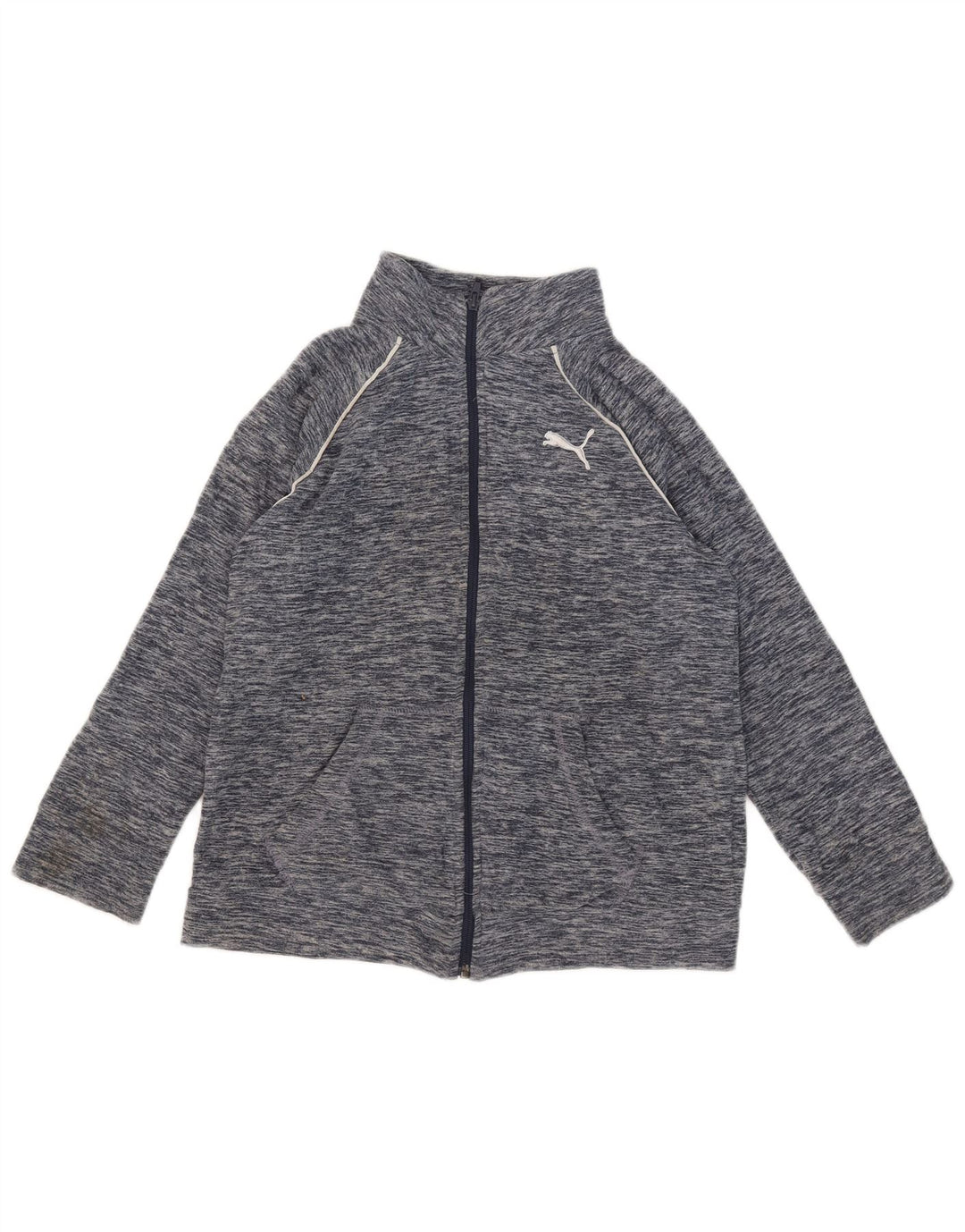 Giacca in Pile Puma Ragazzi 12-13 Anni Grande Blu Navy Screziato in Poliestere