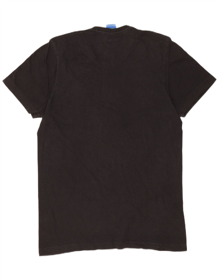 T-shirt grafica da uomo ADIDAS Top in cotone nero medio