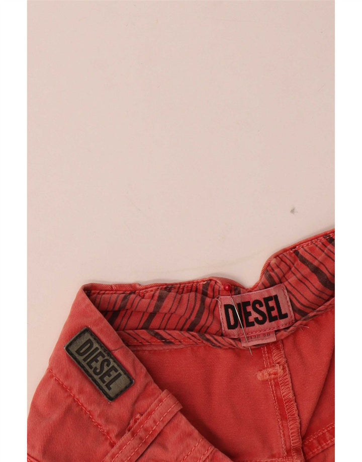 Pantaloni caldi da donna Diesel W28 medi rossi