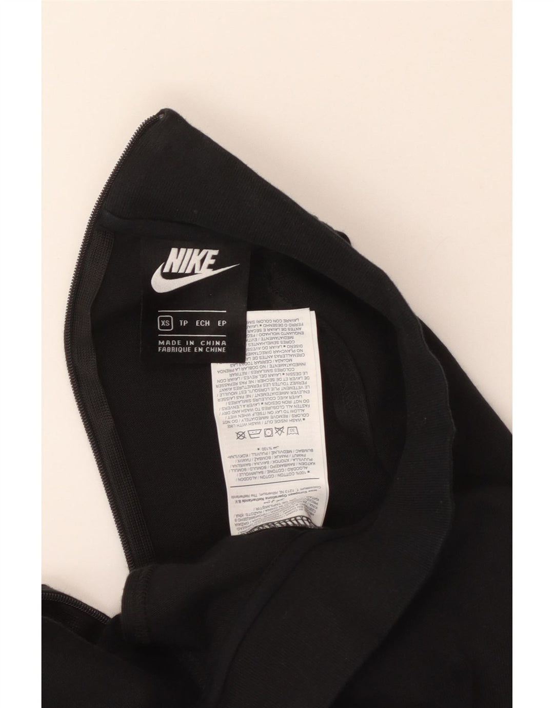 Tuta senza maniche da donna NIKE UK 6 XS cotone nero