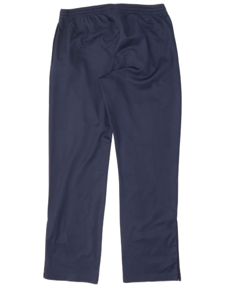 Pantaloni da tuta da uomo Asics grandi in poliestere blu navy
