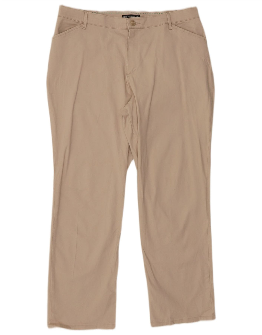 Pantaloni casual corti dalla vestibilità comoda LEE da donna US 16 XL W34 L28 Beige