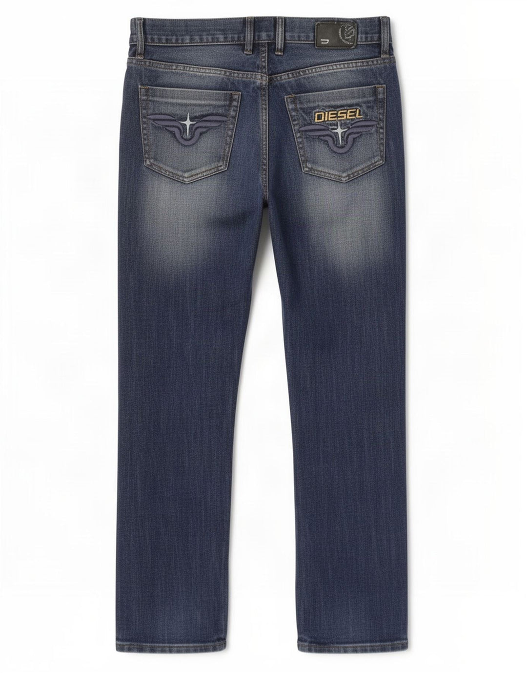 Jeans dritti da uomo Diesel W34 L34 cotone blu