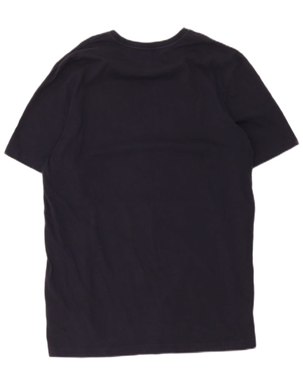 T-shirt grafica da uomo Adidas Top XL in cotone blu navy