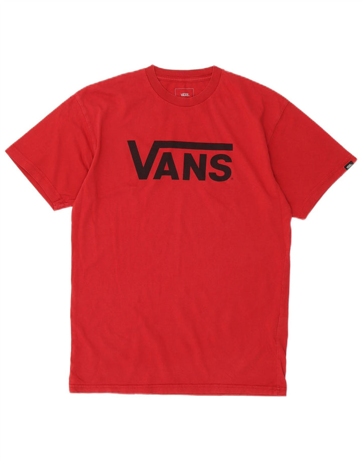 Maglietta da uomo Vans Classic Fit in cotone rosso medio