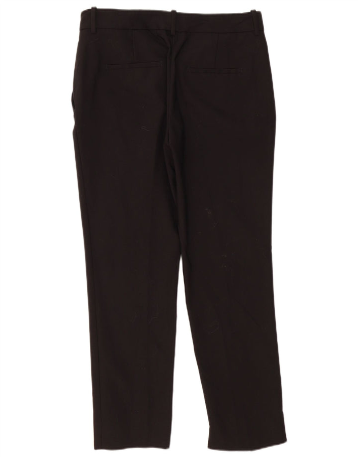 Pantaloni chino slim da donna ZARA EU 38 piccoli W28 L27 neri