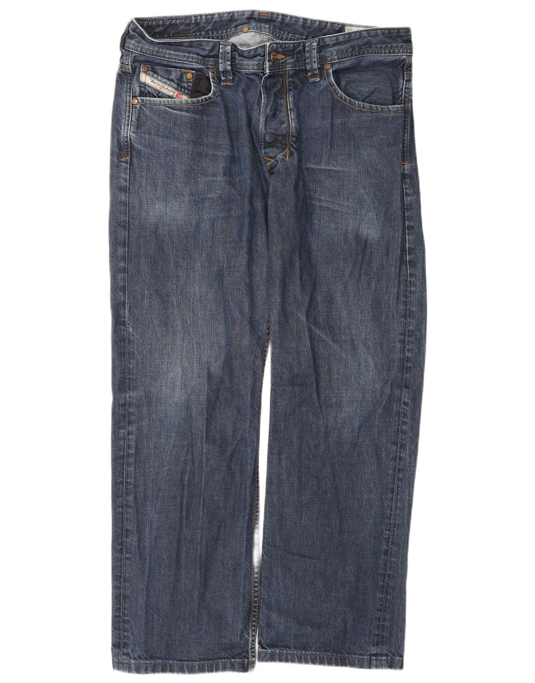 Jeans dritti da uomo Diesel W34 L29 cotone blu