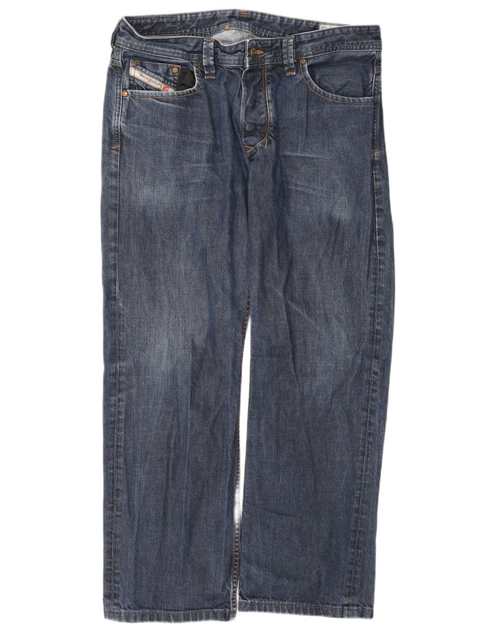 Jeans dritti da uomo Diesel W34 L29 cotone blu