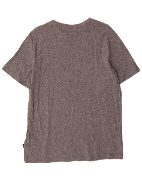 T-shirt grafica da uomo Puma Top grande in cotone chiazzato grigio