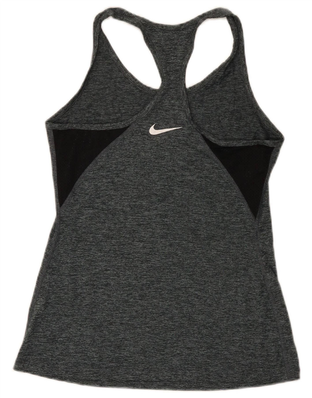 Canotta Nike Dri Fit da donna UK 8 Small Poliestere chiazzato grigio