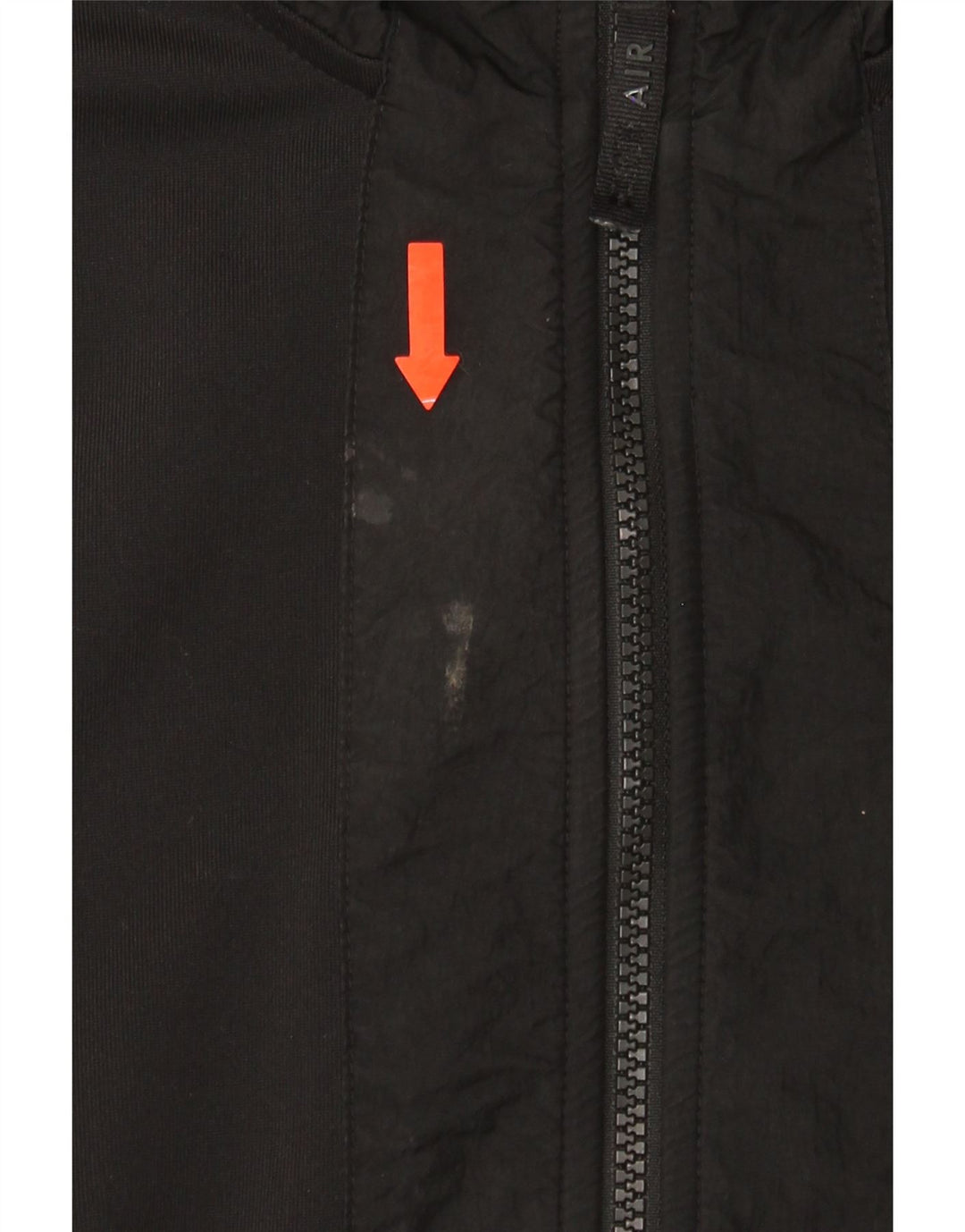 NIKE Boys Graphic Zip Neck Pullover Tracksuit Top 13-14 Years XL Black Vintage Nike and Second-Hand Nike from Messina Hembry 