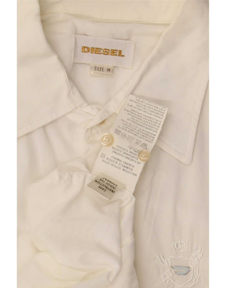 Camicia da uomo Diesel in cotone bianco medio