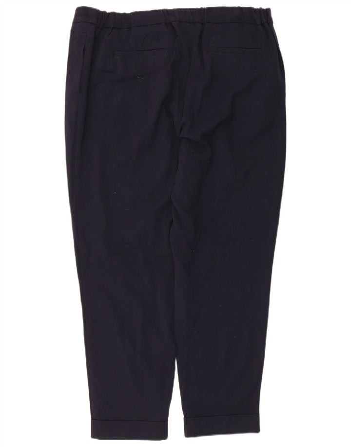 Pantaloni casual da donna Marks & Spencer US 16 Large W36 L26 Blu Navy