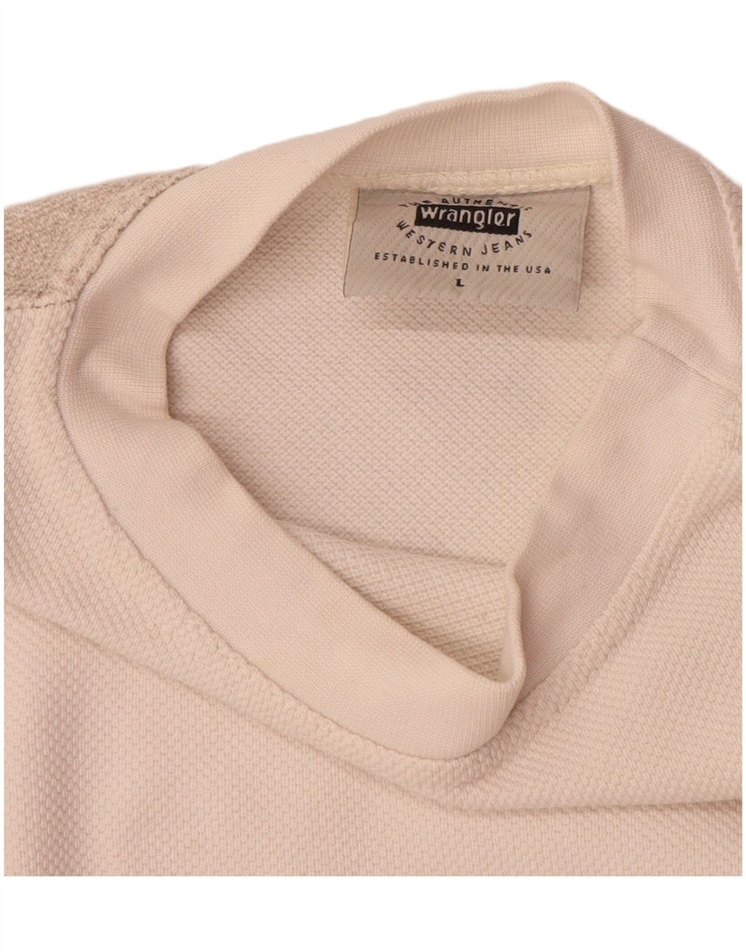 Top grafico da uomo Wrangler a maniche lunghe, grande, bianco