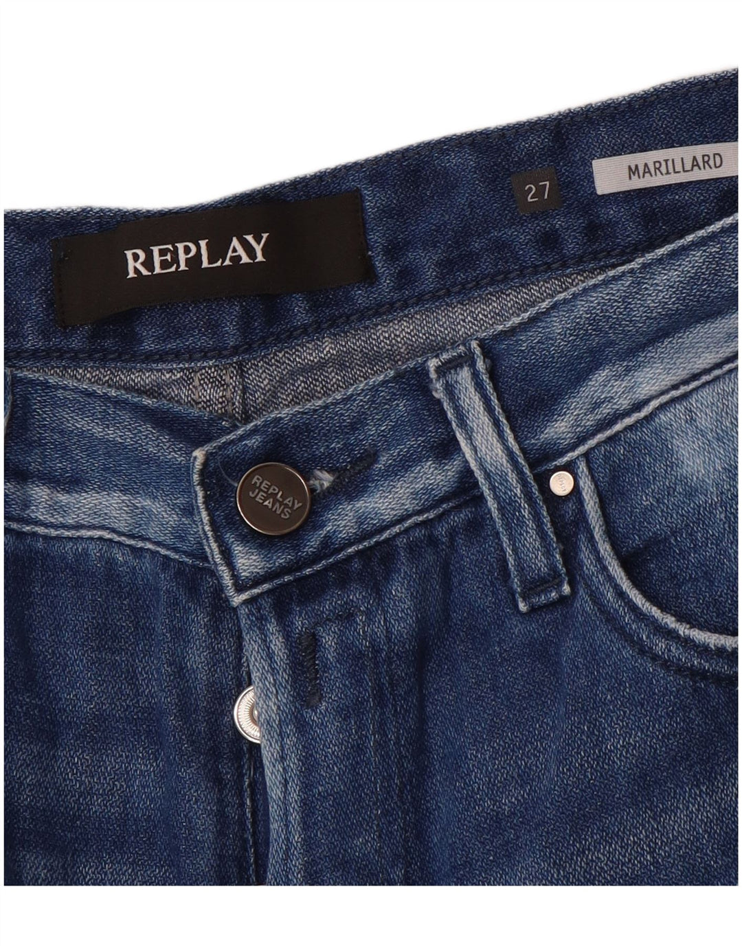 Replay Jeans dritti Marillard da donna W27 L29 Blu
