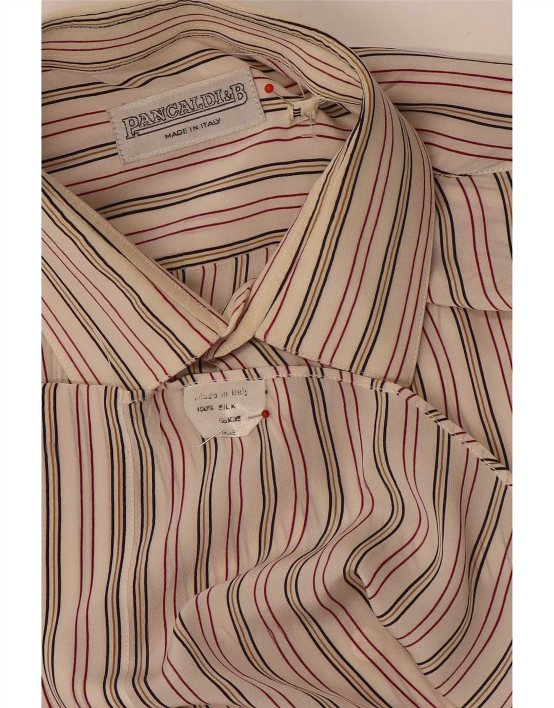 Camicia Uomo Pancaldi&B Riga Grande In Seta Multicolore