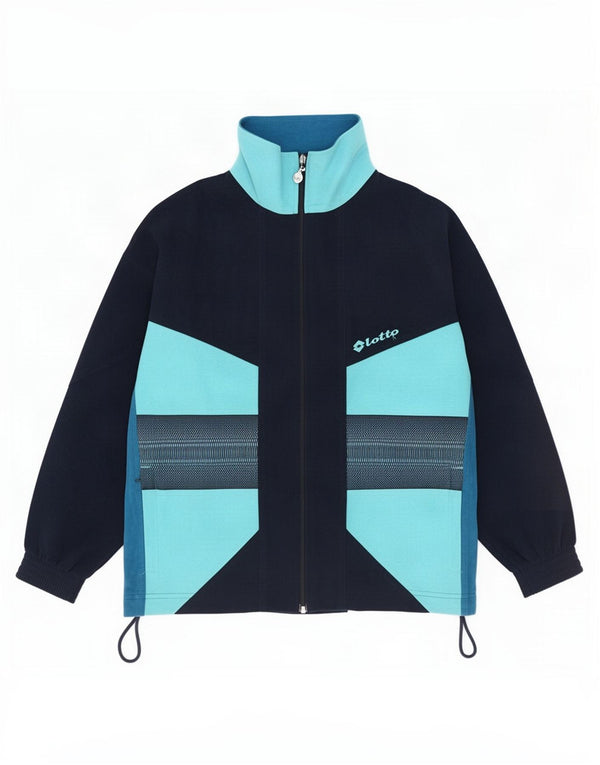 Giacca in pile da uomo vestibilità ampia Lotto UK 36/38 Small Blue Colourblock