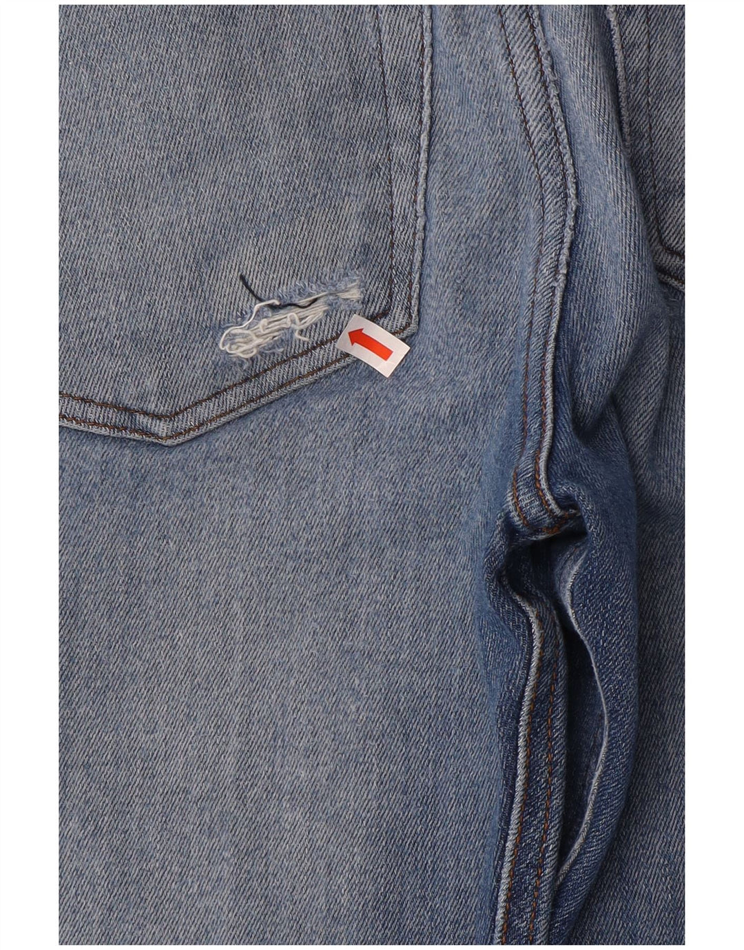 Jeans slim invecchiati da uomo Diesel W32 L32 in cotone blu