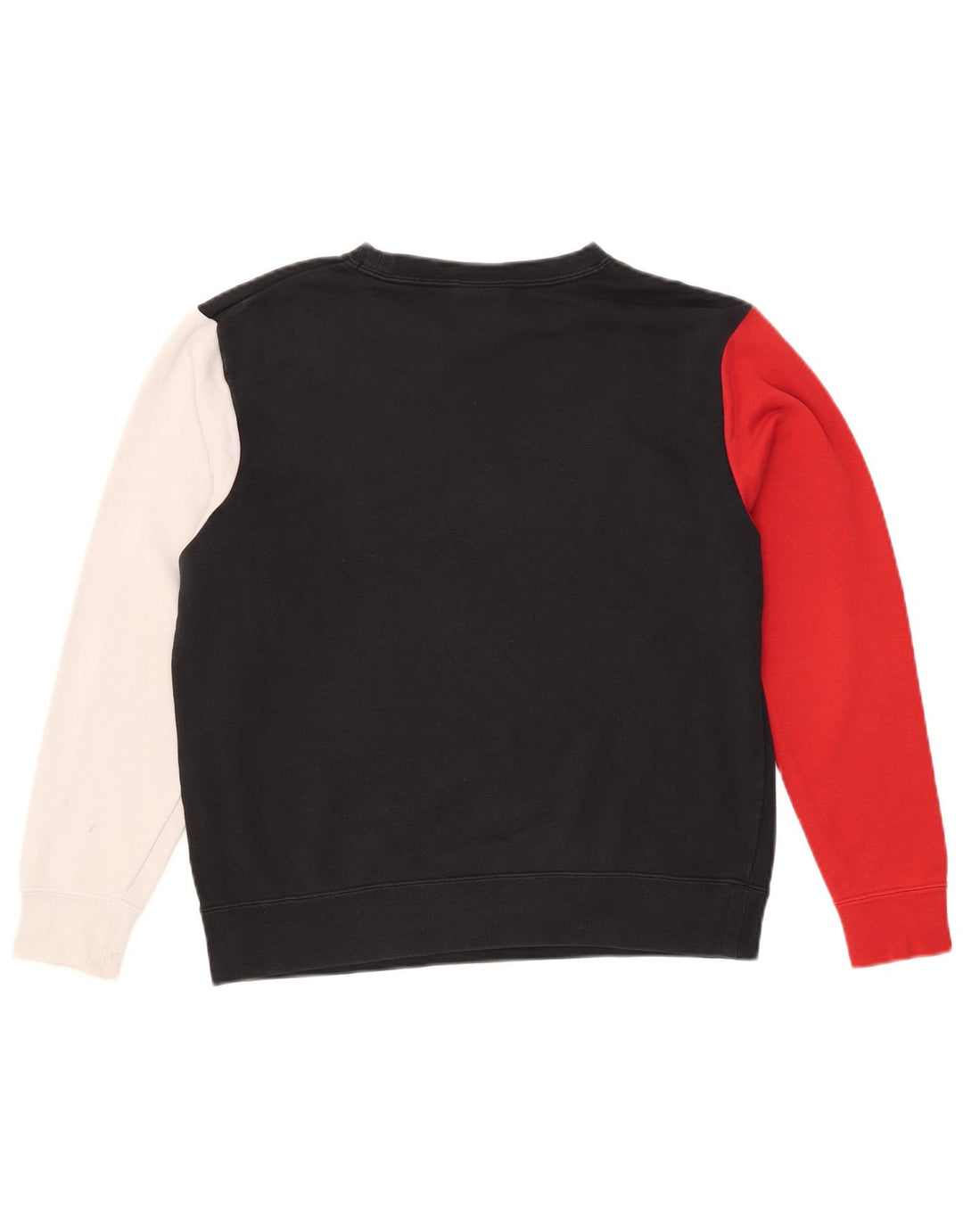 NIKE Felpa oversize da donna Maglione UK 10 Small Black Colourblock