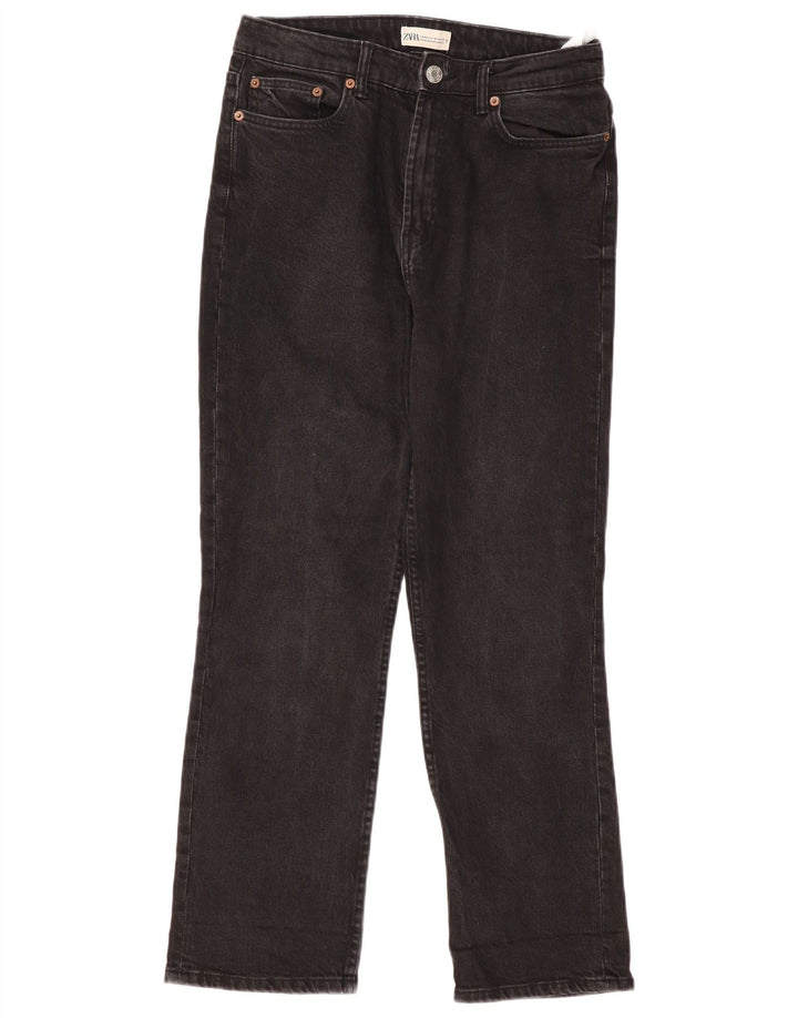 Jeans dritti da donna Zara EU 42 Large W32 L29 Neri