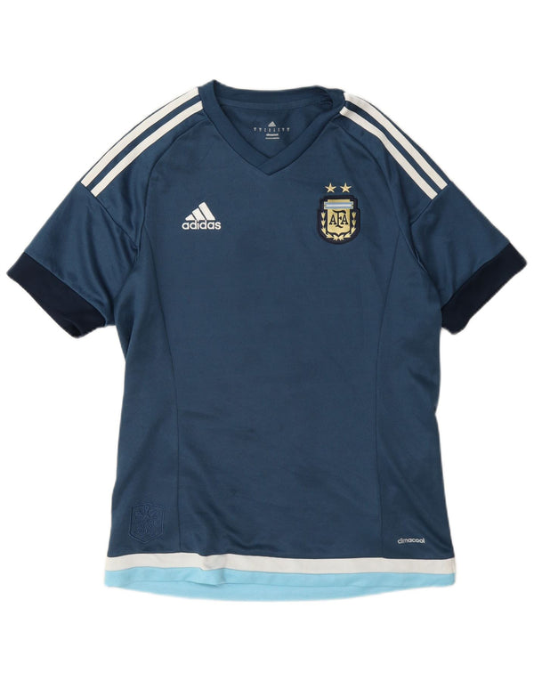 Maglietta grafica Adidas da uomo della nazionale argentina di calcio, piccola, blu
