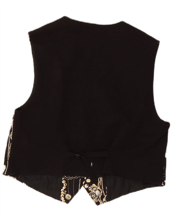 Gilet da donna con motivo astratto Franken Walder IT 46 grande acetato nero