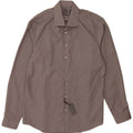 Camicia aderente da uomo Calvin Klein Suze 41 16 Large Grigio Cotone