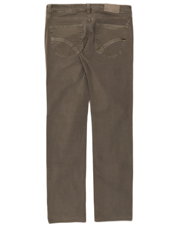 Pantaloni casual dritti da donna Gas W31 L31 cotone grigio