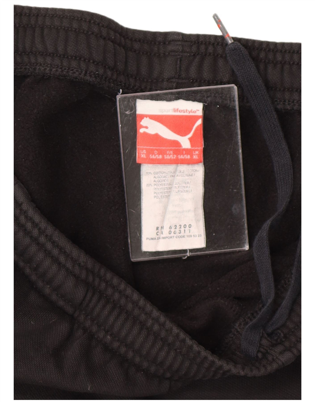 Pantaloni da tuta da uomo PUMA Joggers XL in cotone nero