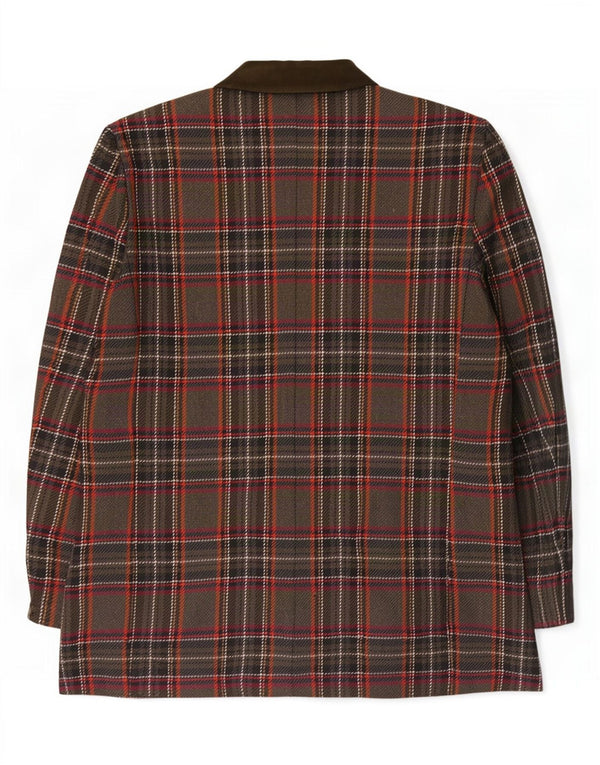 Giacca blazer a 3 bottoni da donna Clementino IT 42 medio a quadri multicolore