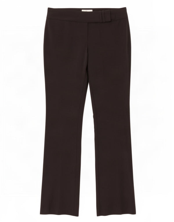 Pantaloni da abito svasati da donna Topshop UK 14 Large W32 L32 poliestere nero