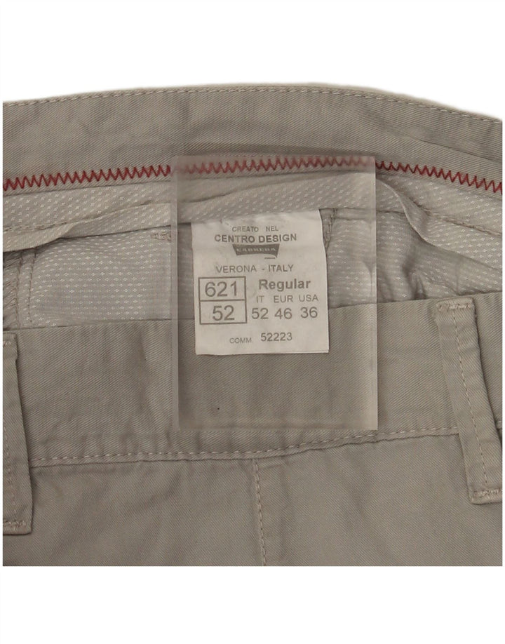 Pantaloncini chino da uomo CARRERA W36 Large in cotone grigio