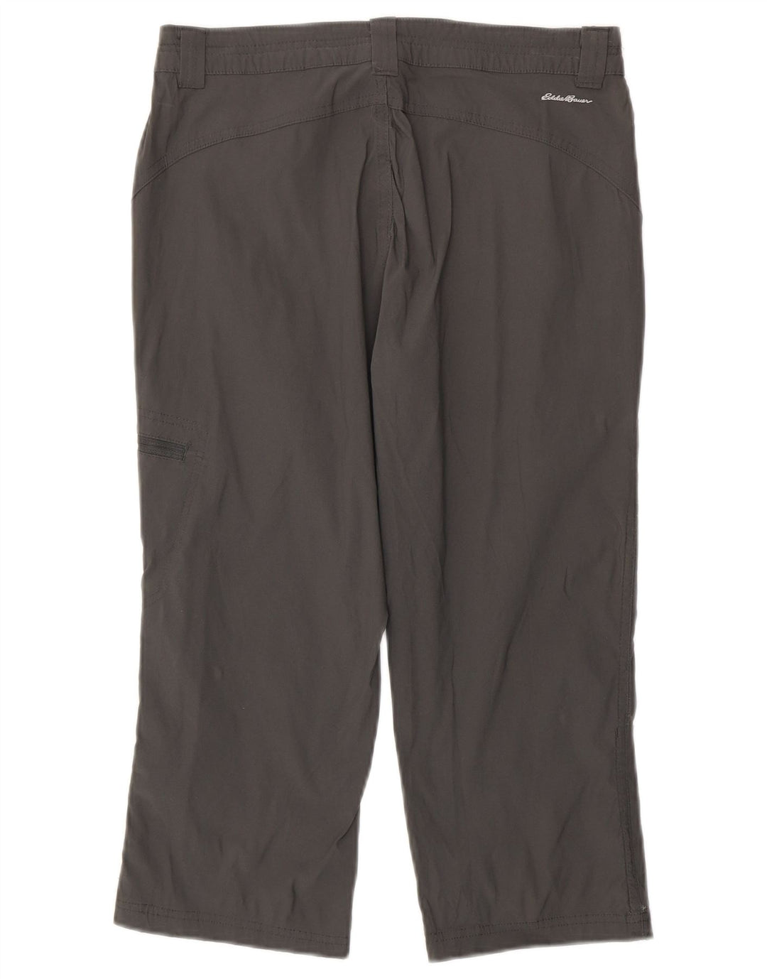 Pantaloni capri cargo dritti da donna EDDIE BAUER US 4 Small W30 L21 Grigio