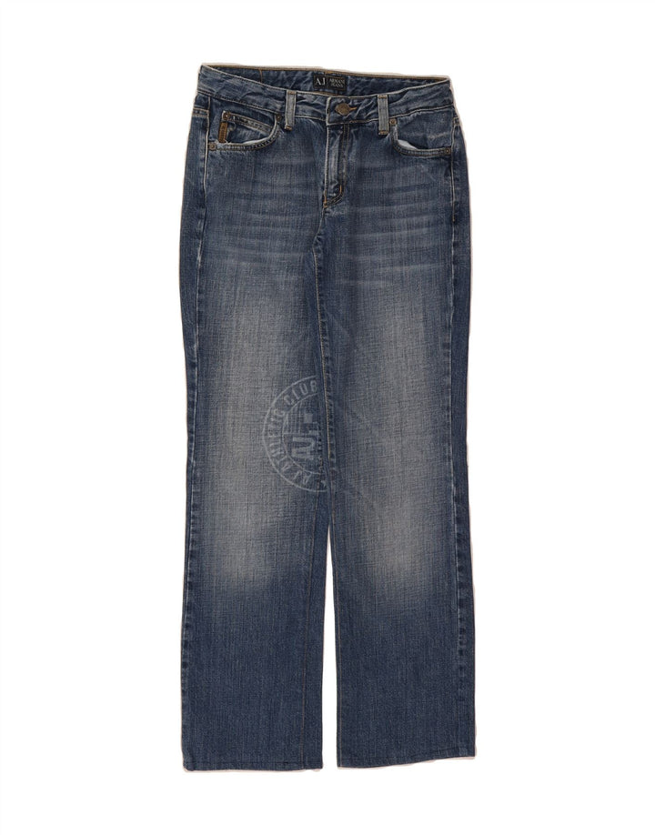 ARMANI Womens Indigo Straight Jeans W28 L28 Blue Cotton Vintage Armani and Second-Hand Armani from Messina Hembry 