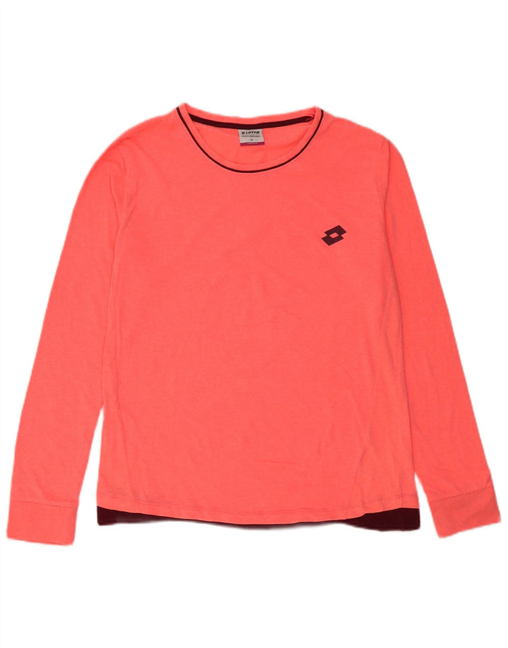 Maglia da donna a maniche lunghe Lotto UK 14 Poliestere rosa medio