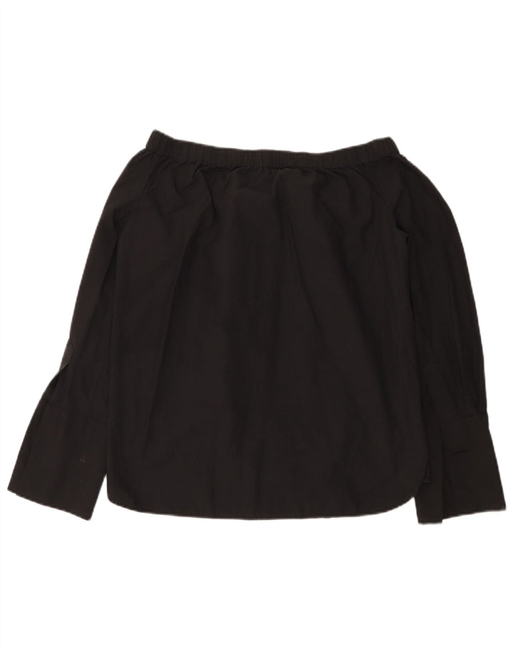 Top Zara da donna con spalle scoperte oversize UK 6 XS Nero