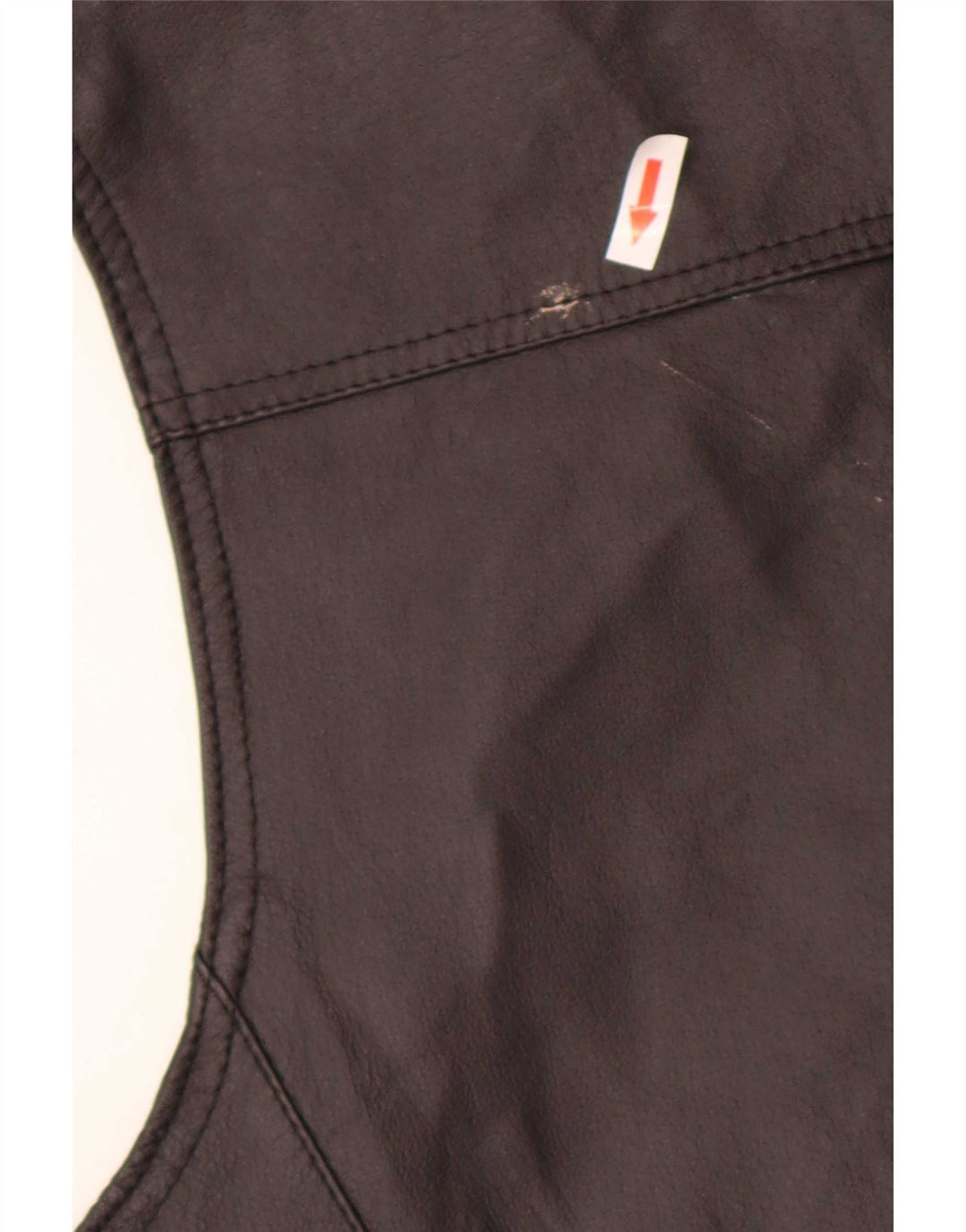 Gilet in pelle da uomo John F Gee grande nero