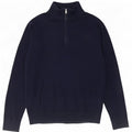 Maglione da uomo Gap con zip e collo grande in cotone blu navy