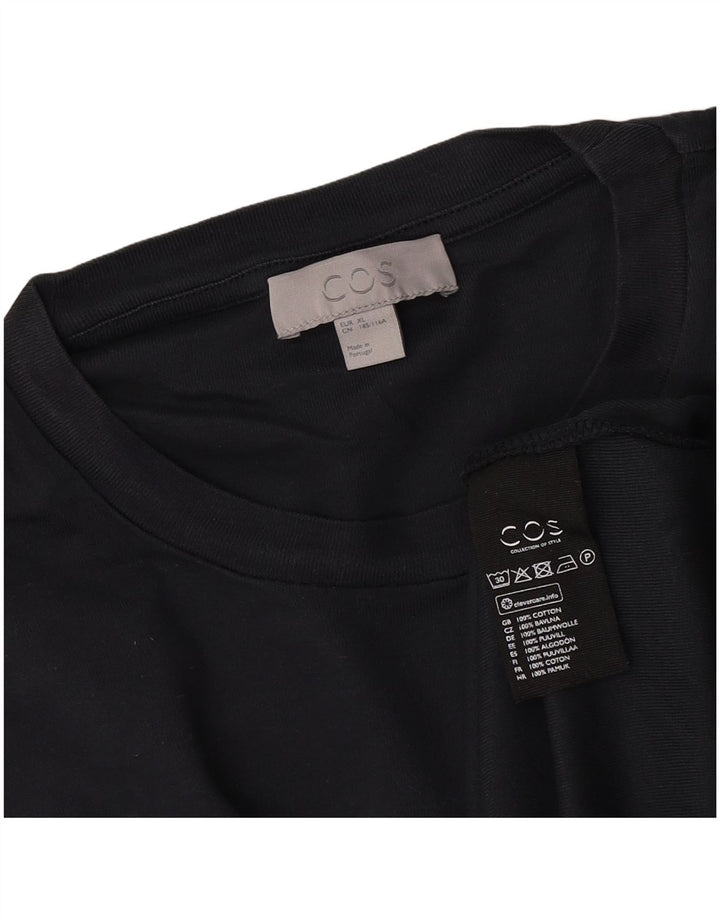 T-shirt da uomo Cos Top XL in cotone blu navy