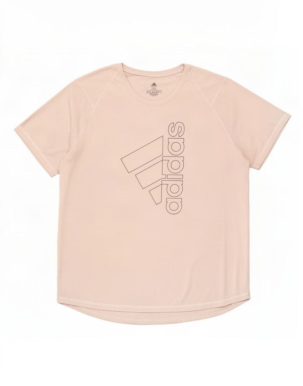 T-shirt grafica Adidas Aeroready da donna UK 24/26 2XL Poliestere grigio