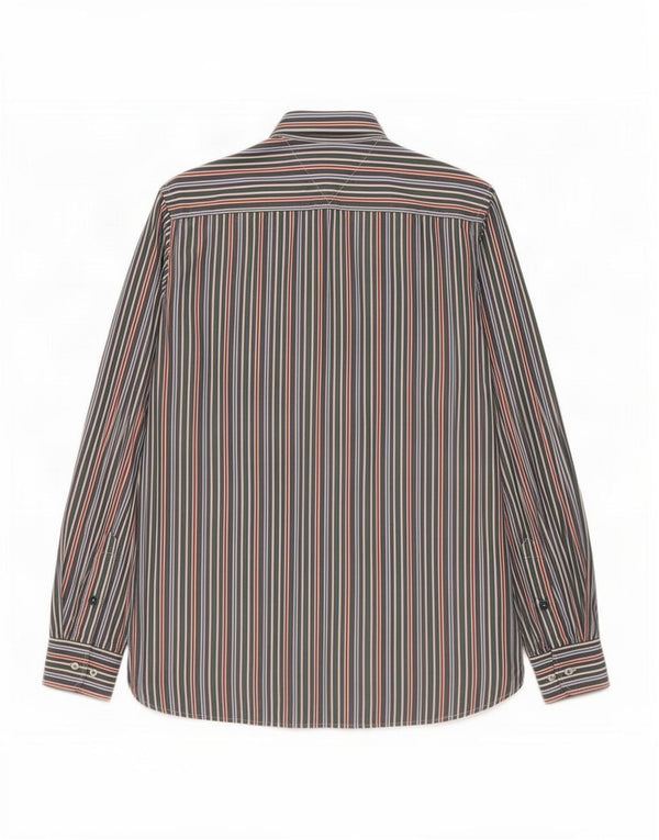 Camicia da uomo Custom Fit Tommy Hilfiger piccola in cotone a righe multicolore